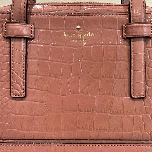 KATE SPADE Dusty Peony Street Exotic Felix Handbag - Picture 5 of 10